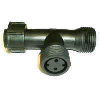 акс.гірл DELUX Connector T-type 2 вих IP44 new черн. EN - (90009018)