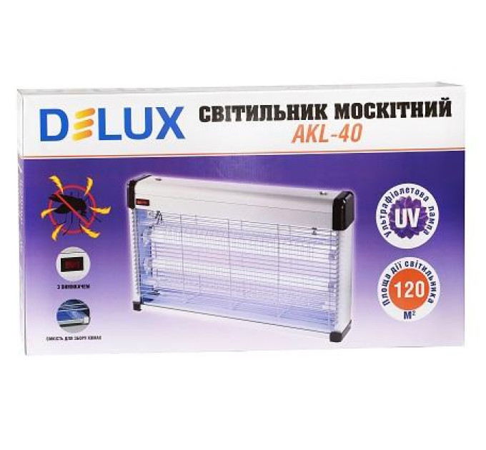 DELUX AKL - 40 3*20Вт пастка для комах 120 м2 IP 20 - (10093967)
