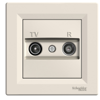 розетка SCHNEIDER ASFORA EPH3300123 TV-R кінцева (1 дБ) крем
