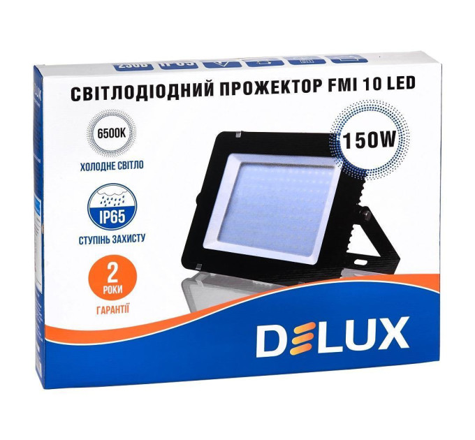 світлодіодний прожектор DELUX FMI 10 LED 150Вт 6500K IP65 - (90008740)