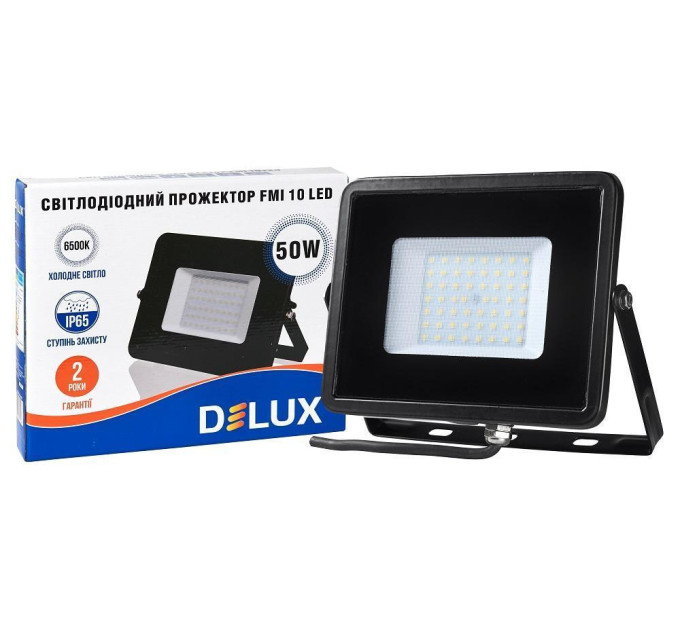 світлодіодний прожектор DELUX FMI 10 LED 50Вт 6500K IP65 - (90008738)