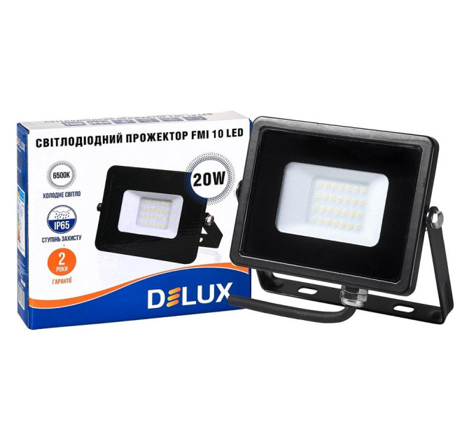 світлодіодний прожектор DELUX FMI 10 LED 20Вт 6500K IP65 - (90008734)