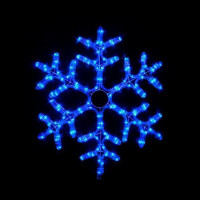 гірлянда зовн DELUX MOTIF Snowflake 55см 12 flash синій IP44 - (90012964)
