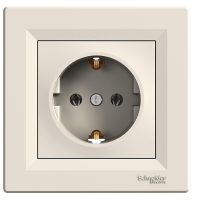 розетка SCHNEIDER ASFORA EPH2900123 з з/к крем