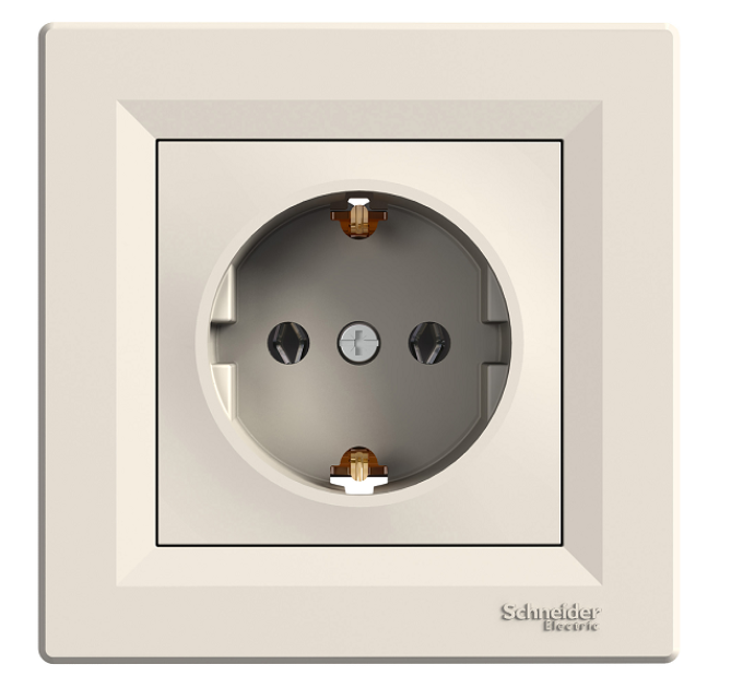 розетка SCHNEIDER ASFORA EPH2900123 з з/к крем