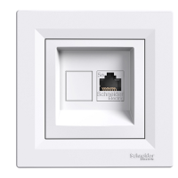 розетка SCHNEIDER ASFORA EPH4300121 комп.RJ45, кат.5e біла