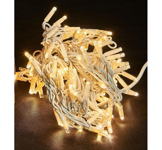 гірлянда зовн DELUX ICICLE 108LED 2x1m 27flash тепл.біл/біл IP44 - (90012948)