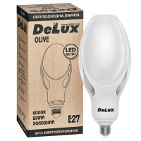 лампа Світлодіодна DELUX OLIVE 60w E27 6000K заміна ртутно-вольфрамової лампи - (90011620)