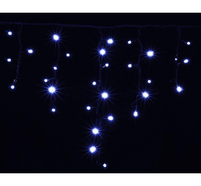 гірлянда зовн DELUX ICICLE 75LED 2x0.7m 18flash син/чор IP44 - (90012958)