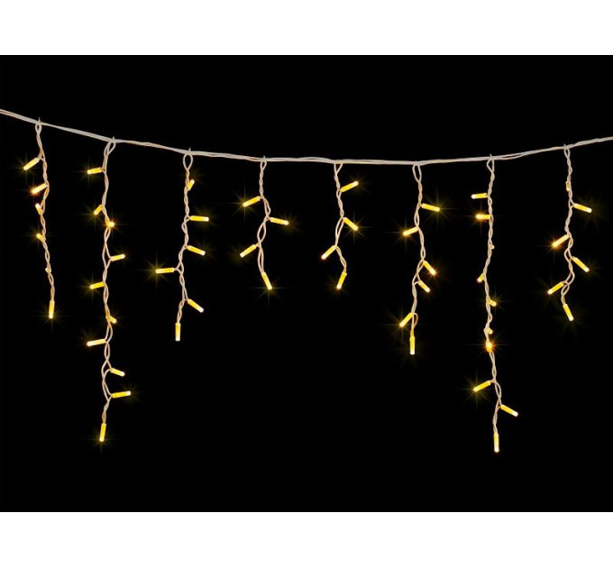 гірлянда зовн DELUX ICICLE 75LED 2x0.7m 18flash тепл.біл/біл IP44 - (90012959)