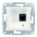 Комп'ютерна розетка RJ45, кат. 5e, неекр. UTP з пружинними затискачами Sedna SDN4300123 слонова кістка
