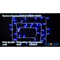 гірлянда зовн DELUX STRING 100LED 10m 20flash синій/біл IP44 - (90012975)