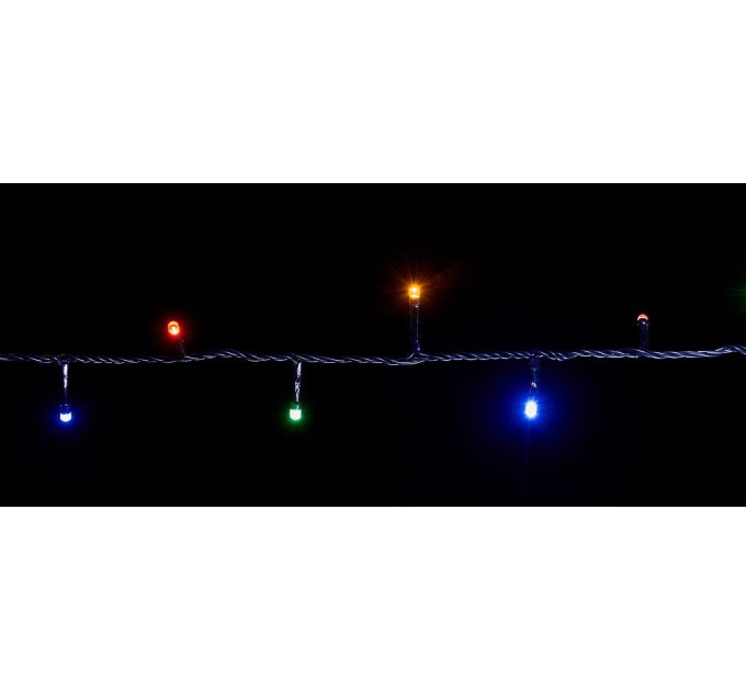 гірлянда внутр DELUX STRING З 100LED 5m Мулто/черн IP20 - (90009496)