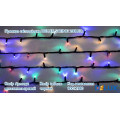 гірлянда зовн DELUX STRING 200LED 20m 40flash мульти/чор IP44 - (90012980)
