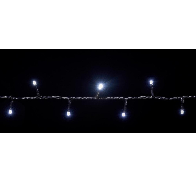 гірлянда внутр DELUX STRING З 100LED 5m білий/черн IP20 - (90009493)