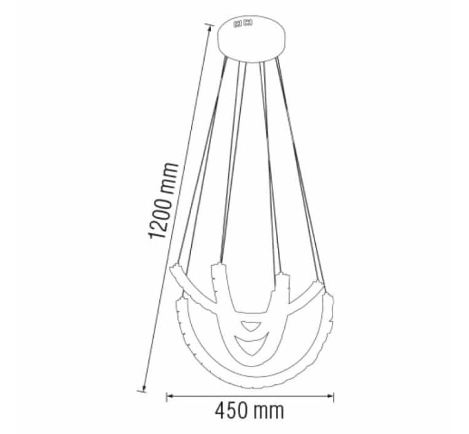 Світлодіодна люстра AVATAR 33W HOROZ ELECTRIC 019-039-0033-010