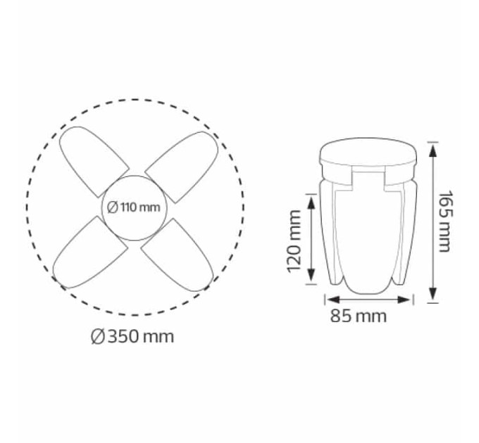 Cвітлодіодна лампа DAISY 40W E27 HOROZ ELECTRIC 001-061-0040-010