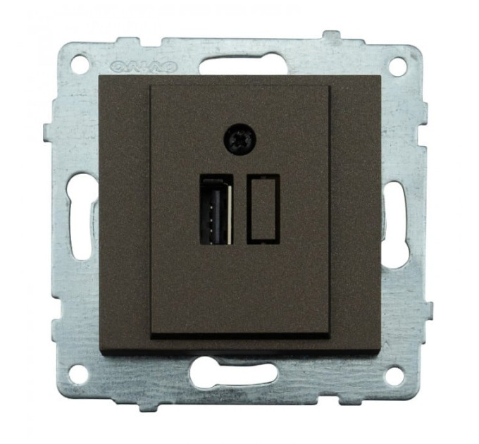 Механізм розетки USB з адаптером GRANO мока