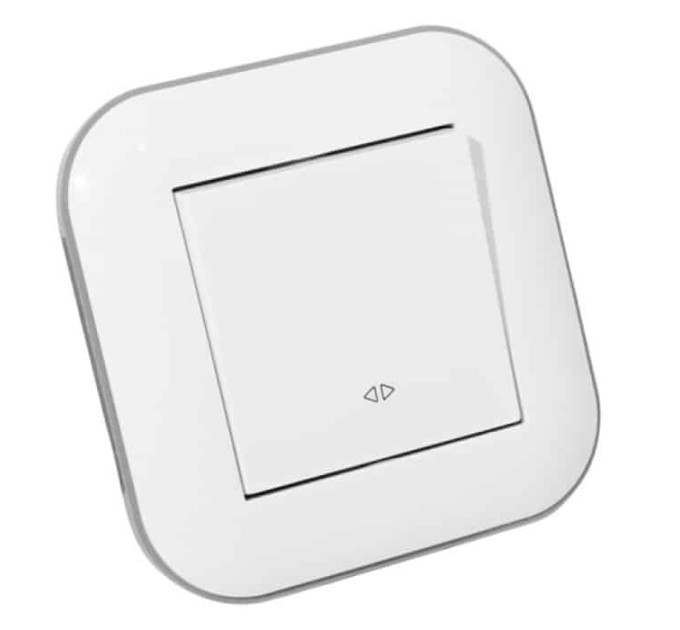 Вимикач реверсивний LOFT білий+сірий OVIVO 404-010203-214