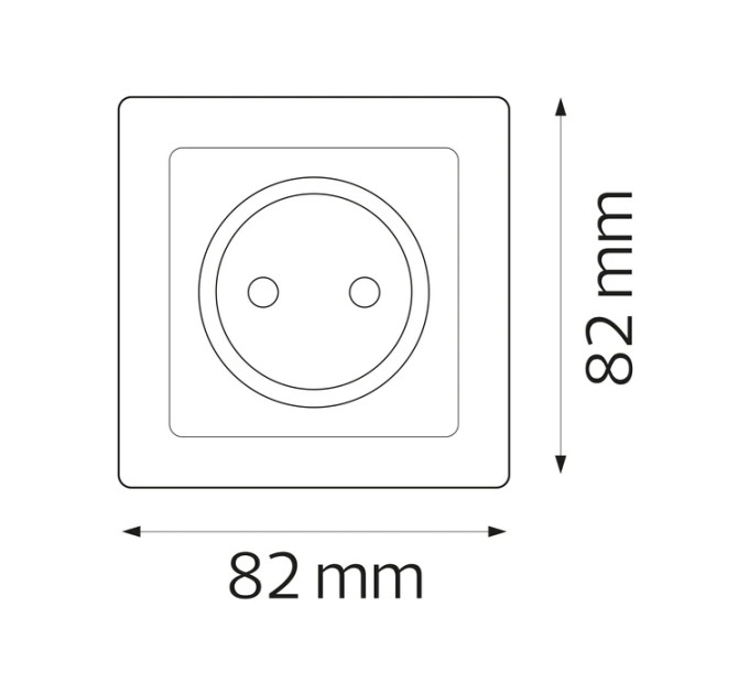 Розетка з заземленням з кришкою біла TINA HOROZ ELECTRIC 112-005-0010-010