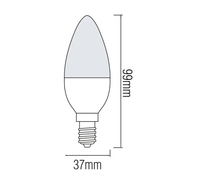 Світлодіодна лампа ULTRA-6 6W E14 3000К HOROZ ELECTRIC 001-003-0006-021