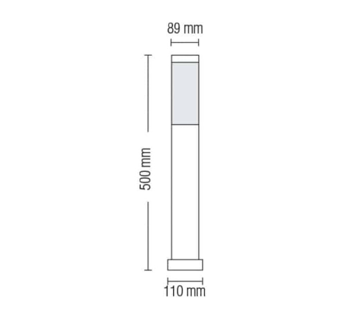 Світильник садово-парковий KAVAK-4 Е27 HOROZ ELECTRIC 075-014-0004-010