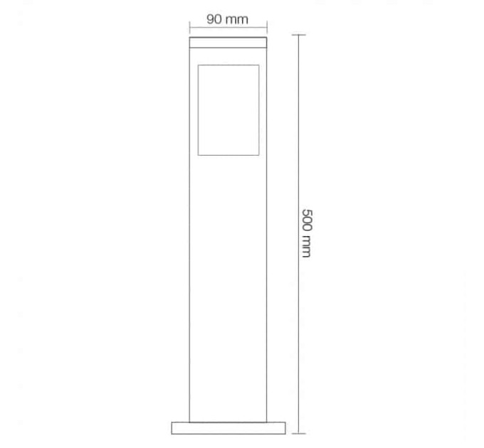 Світильник садово-парковий KAVAK/SQ-4 Е27 HOROZ ELECTRIC 075-015-0004-010