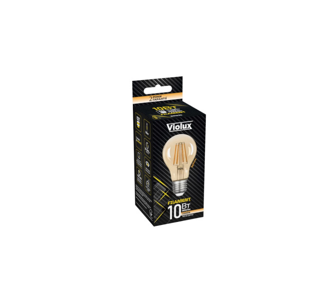 Лампа LED FILAMENT A60 10W E27 2200K ( бронза ) VIOLUX ( 831022 )