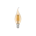 Лампа LED FILAMENT С37 6W E14 2200K (бронза) на вітру VIOLUX ( 833092 )