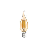 Лампа LED FILAMENT С37 6W E14 2200K (бронза) на вітру VIOLUX ( 833092 )