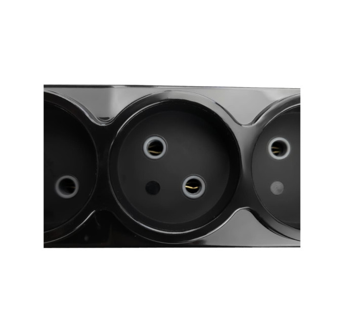 Подовжувач Violux 2р 5м без заземлення з вимикачем чорний ( 920472 )