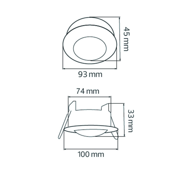 Датчик MUSTANG-2 білий HOROZ ELECTRIC 088-002-0002-010
