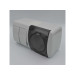Вимикач EVA сірий 2кл + Розетка з заземленням з кришкою IP54 ( 554-011500-922 )