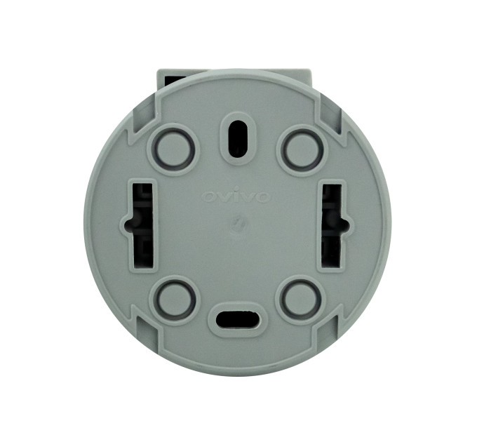 Розетка з заземленням з кришкою сіра xOne OVIVO 406-240000-249