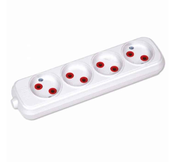 Колодка 4 гнізда HOROZ ELECTRIC 200-400-403