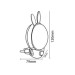 Нічник led BUNNY 2CCT блакитний