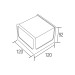 Світильник садово-парковий CUBE 8W 4200 K чорний HOROZ ELECTRIC 076-068-0008-010