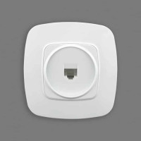 Розетка телефонна біла ELA HOROZ ELECTRIC 112-007-0010-010