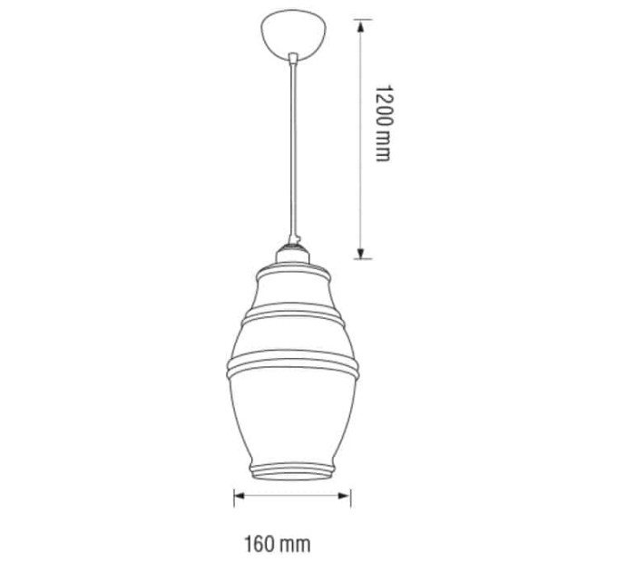 Світильник підвісний ELEMENT-1 титановий HOROZ ELECTRIC 021-015-0001-010