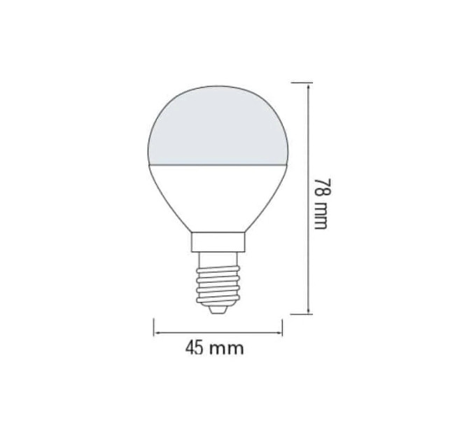 Світлодіодна лампа ELITE-6 6W Е14 3000К HOROZ ELECTRIC 001-005-0006-021