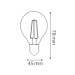 Світлодіодна лампа FILAMENT BALL-6 6W Е27 2700К HOROZ ELECTRIC 001-089-0006-040