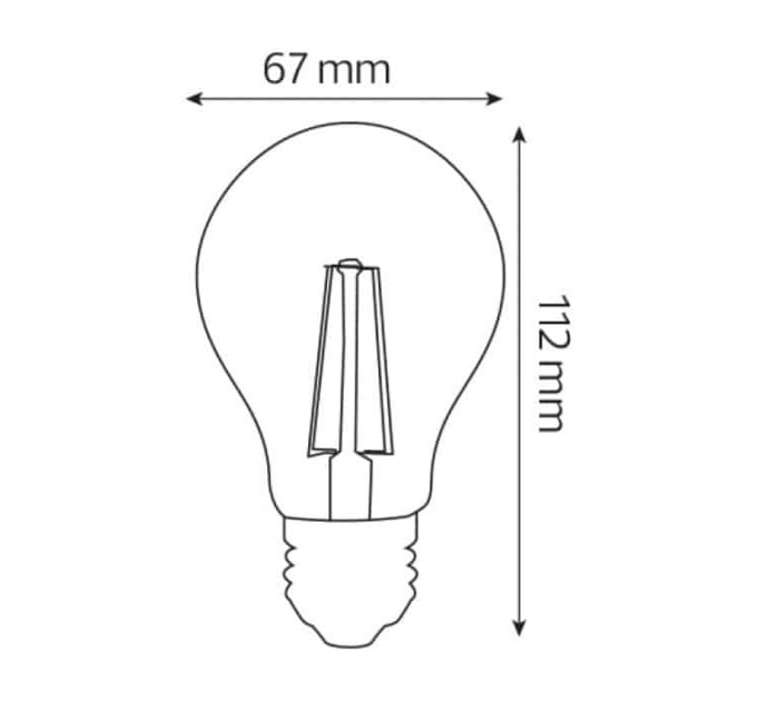 Світлодіодна лампа FILAMENT GLOBE-10 10W Е27 4200К HOROZ ELECTRIC 001-015-0010-030