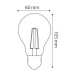 Світлодіодна лампа FILAMENT GLOBE-6 6W Е27 2700К HOROZ ELECTRIC 001-015-0006-010