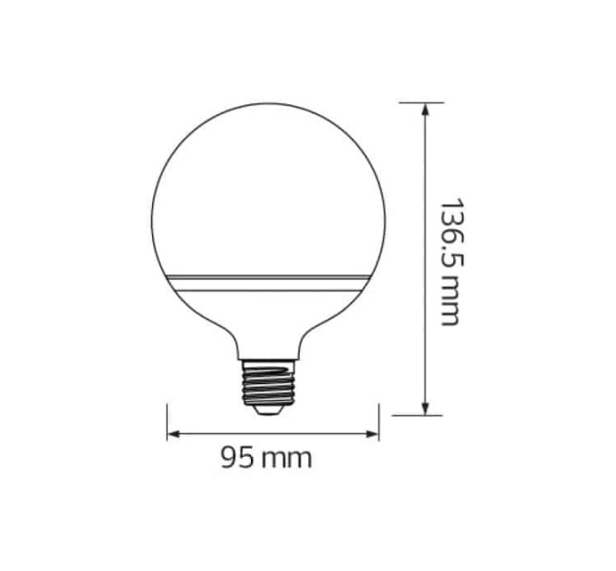 Світлодіодна лампа GLOBE-16 16W E27 3000К HOROZ ELECTRIC 001-019-0016-051