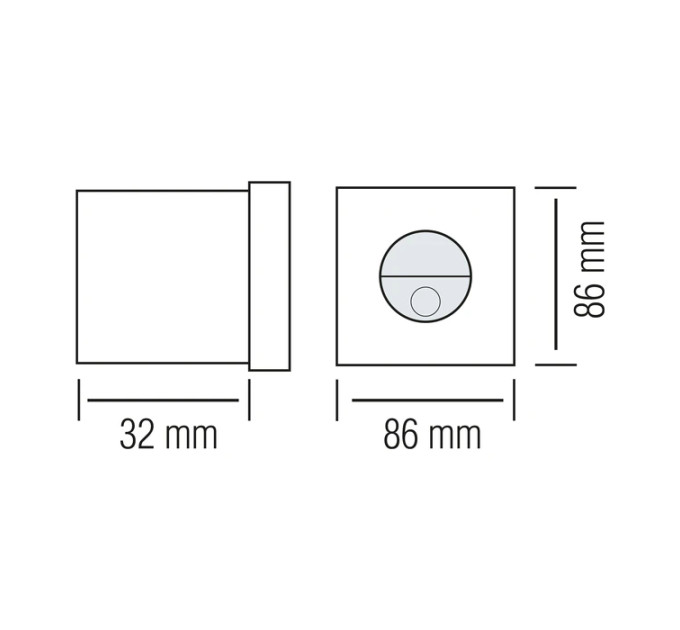 Світлодіодний світильник сходовий GOLD 3W (з датчиком) HOROZ ELECTRIC 079-025-0003-010