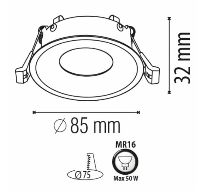 Світильник-спот KARANFIL-R HOROZ ELECTRIC 015-022-0050-010