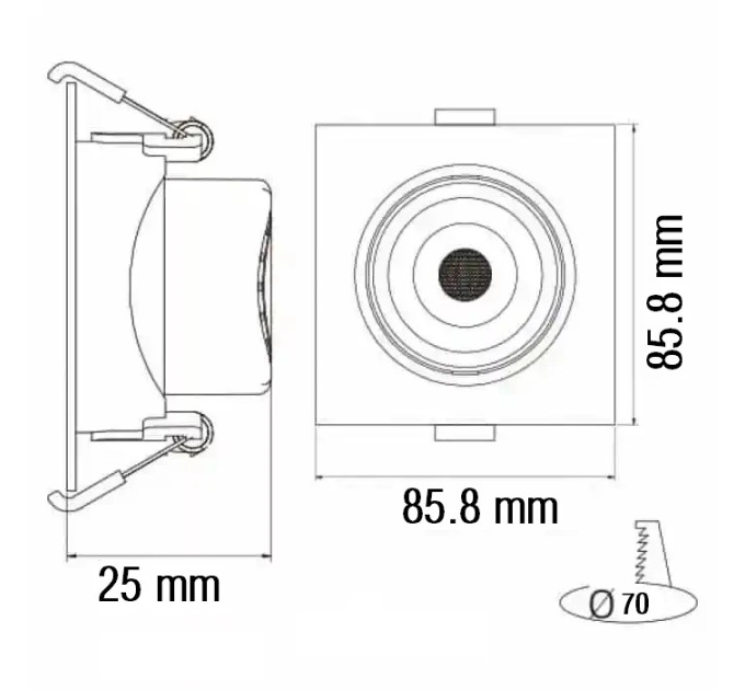 Світлодіодний світильник MAYA-5 5W 6400К HOROZ ELECTRIC 016-054-0005-010