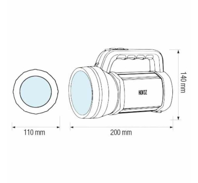 Ліхтарик ручний RAUL-5 5W HOROZ ELECTRIC 084-035-0005-010
