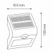 Світлодіодний світильник фасадний на сонячній батареї SIRIUS-1 HOROZ ELECTRIC 078-012-0001-020