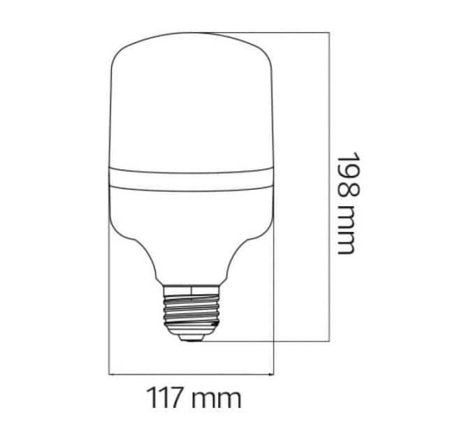 Cвітлодіодна лампа TORCH-40 40W E27 4200K HOROZ ELECTRIC 001-016-0040-033